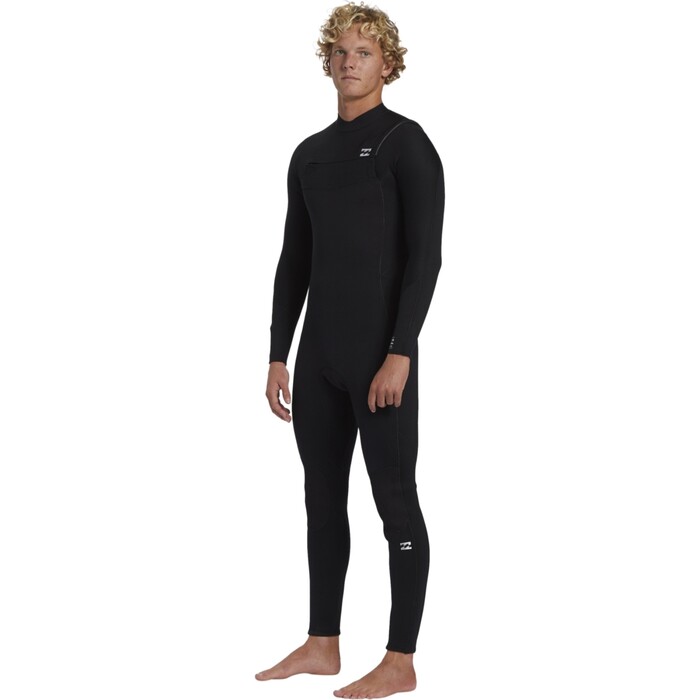 2024 Billabong Hombres Foil 5/4mm Chest Zip Neopreno ABYW100270 - Black